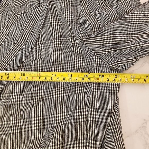 Liz Claiborne Vintage Oversized Classic Doubled Breasted Blazer Plaid Women's 8 - Picture 7 of 14